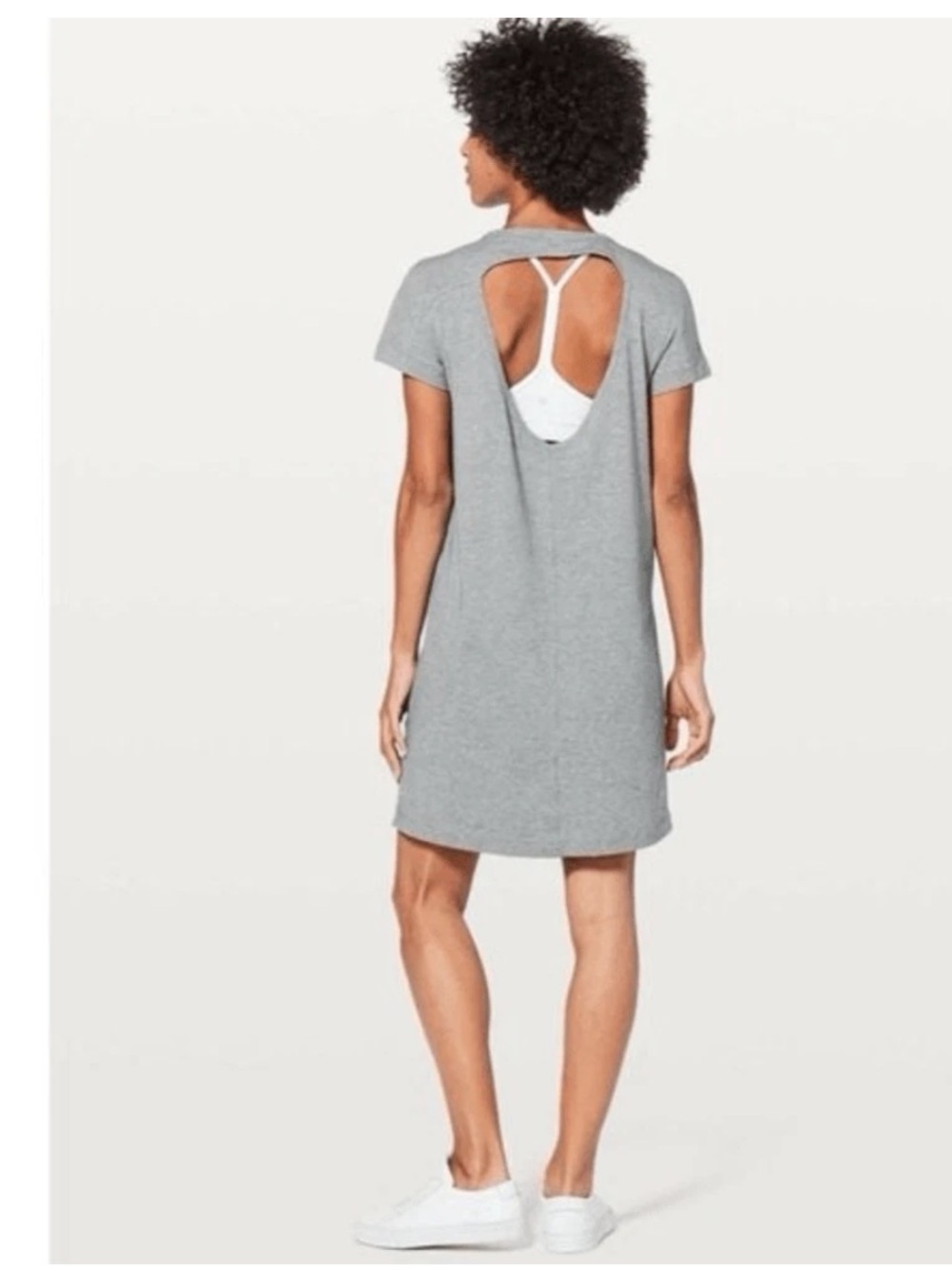 Lululemon Day Tripper Open Back Tee Dress Grey
